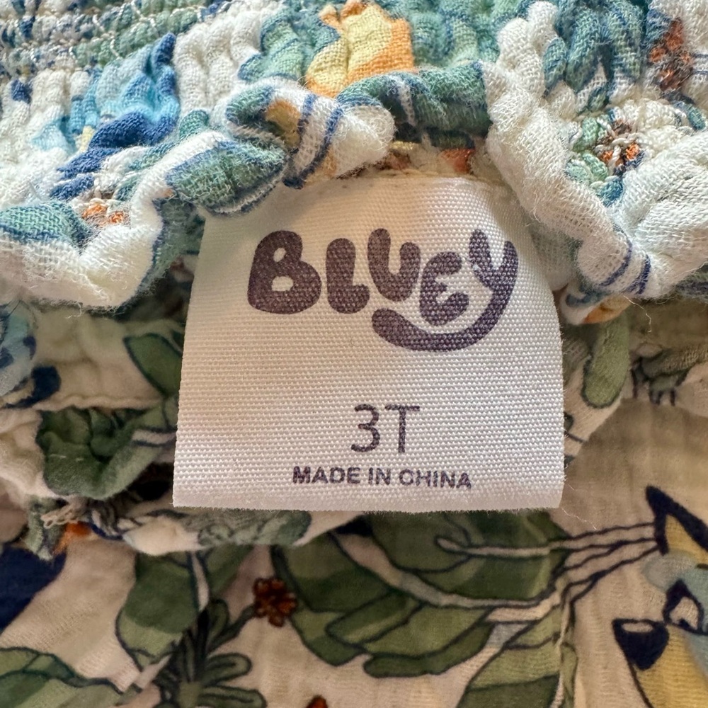 Floral Print Sundress with Bluey & Bingo - Picture 2 of 2